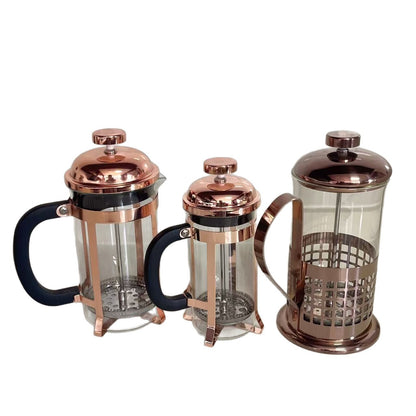A Multifunctional French Press Pot Heat-resistant French Filter Press Pot Hand Brew Coffee Pot Household Stainless Steel Filter Tea Pot