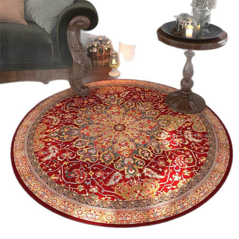 A round carpet