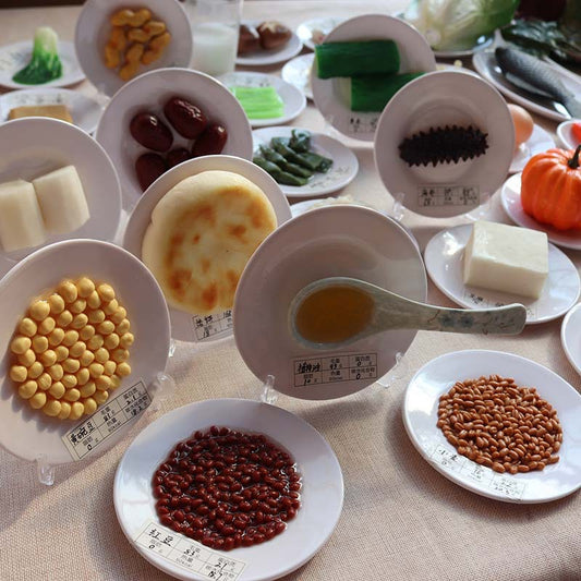 Simulated food model Residents' dietary balance Pyramid model Exchange props Plastic Reasonable nutrition textbook