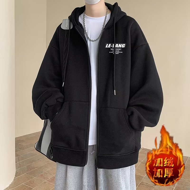 A hooded jacket