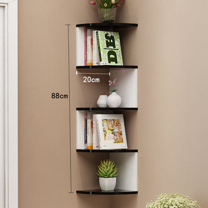 A Corner Shelf Corner Moisture-proof No Punching Wall Bedroom Wall Corner Bookshelf Kitchen Triangle Cabinet Storage Rack