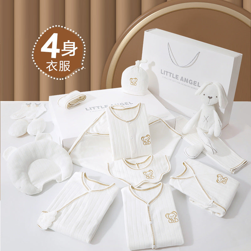 A15 Baby gift box, newborn clothes set, full moon summer pure cotton clothing, spring and autumn birth baby products wholesale - Mixbatch