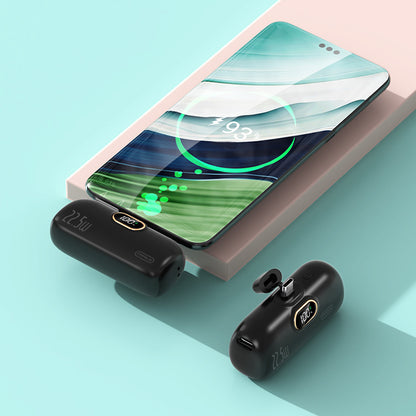 A mini portable small capsule power bank tail plug outdoor mobile phone emergency mobile power supply