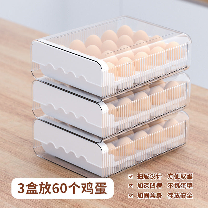 A refrigerator egg storage box