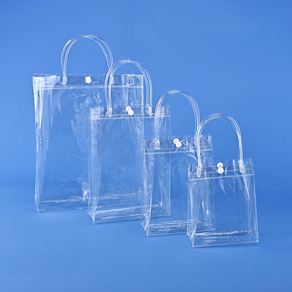 A spot stall pvc plastic tote bag transparent hose thickened red wine packaging bag gift bag