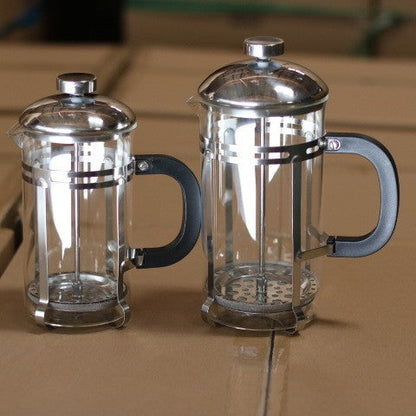 A Multifunctional French Press Pot Heat-resistant French Filter Press Pot Hand Brew Coffee Pot Household Stainless Steel Filter Tea Pot