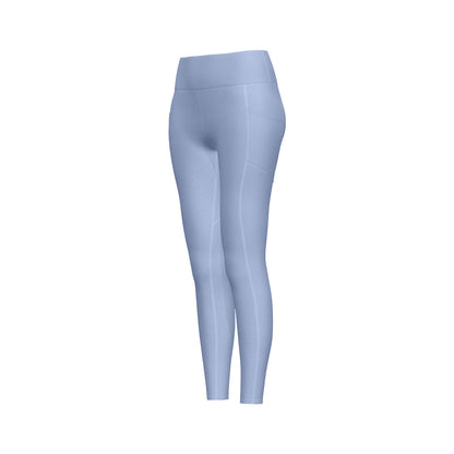 A hip mesh side pocket yoga pants women's high waist hip lift sports leggings fitness pants