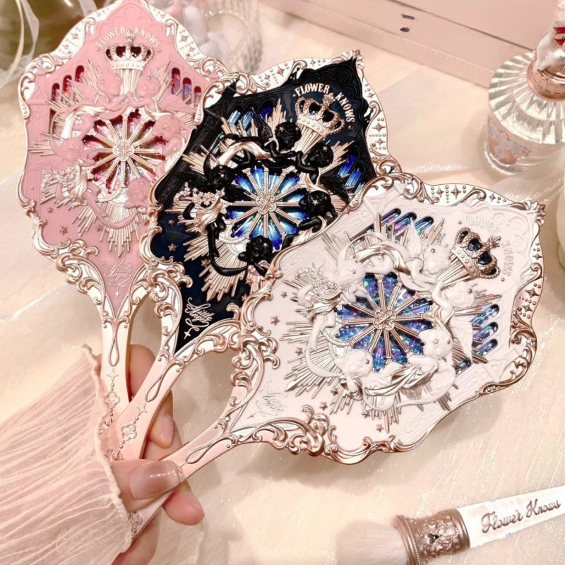 مرآة يدوية صغيرة على شكل ملاك صغير 