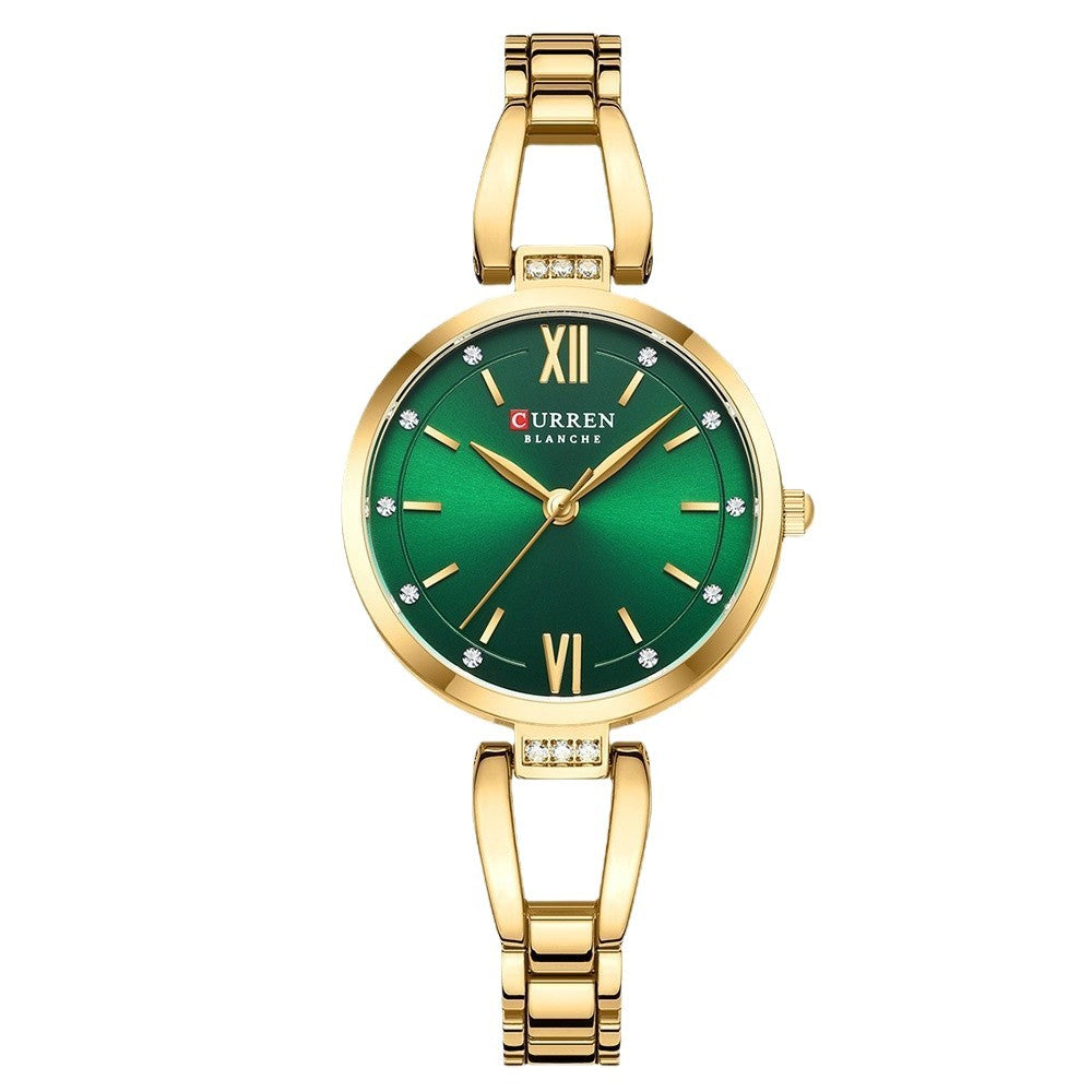 A 9092 Women's Watch Steel Bracelet with Watch Simple Ladies Quartz Bracelet Watch