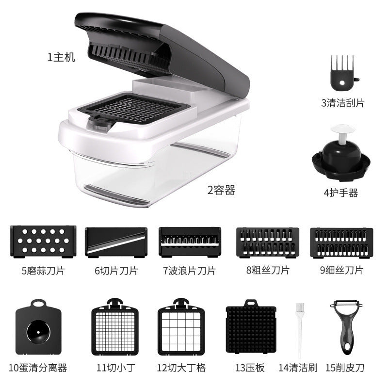 A multifunctional vegetable cutter kitchen supplies