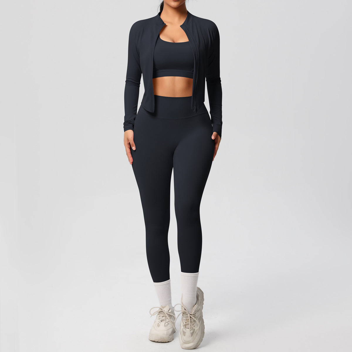 A Tight Yoga Vest Jacket Shockproof Beauty Back Sports Bra Pilates Running Outdoor Yoga Clothing