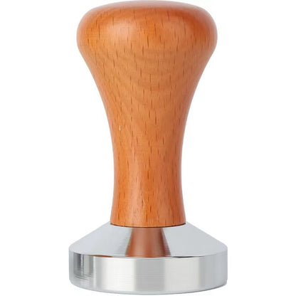 A Powder Press Stainless Iron Solid Italian Coffee Solid Wood Powder Press Hammer Coffee Filler Commercial Household Filler