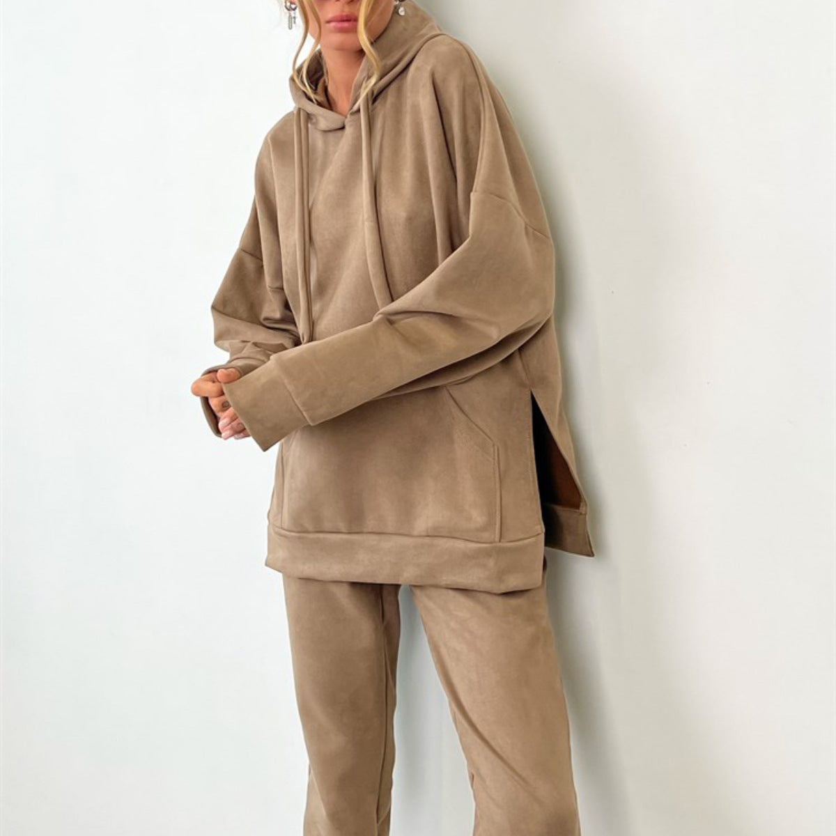 A sweater trousers set