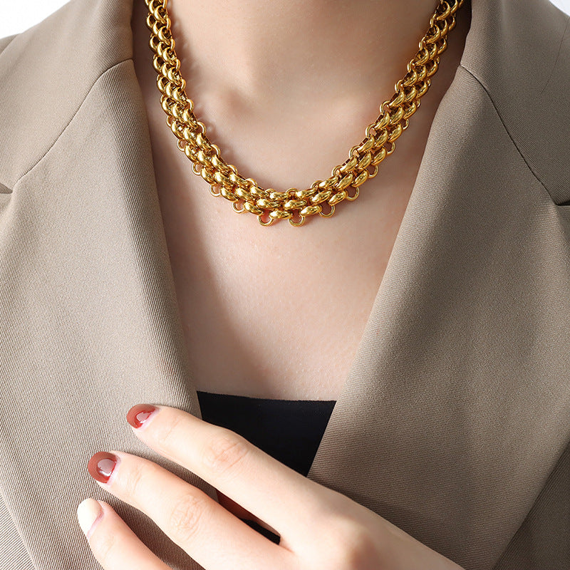 A necklace bracelet jewelry