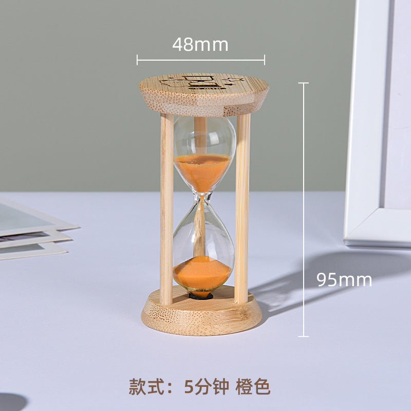 A hourglass ornament