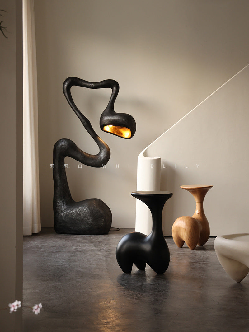 A creative floor lamp