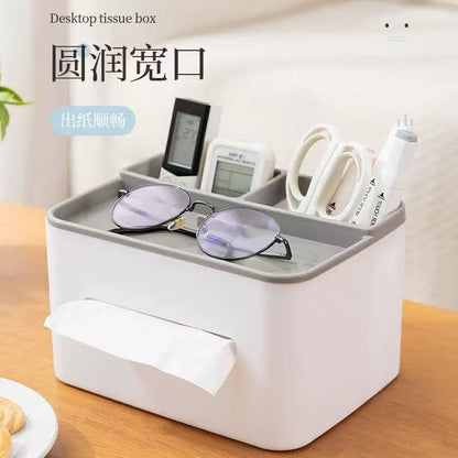 A New Creative Multifunctional Tissue Box Desktop Remote Control Storage Dust-proof Carton Car Home Living Room Coffee Table Simple