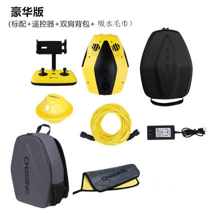 A stealth underwater filming underwater robot