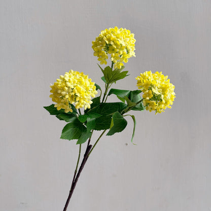 A simulated flower wood hydrangea snowball small hydrangea home wedding outdoor landscaping model room decoration flower arrangement fake flower wholesale