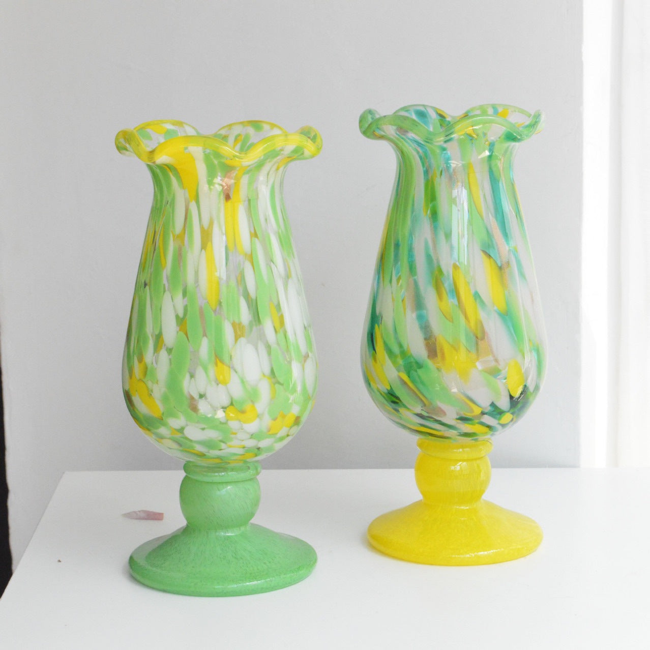 A glass vase ornament decoration