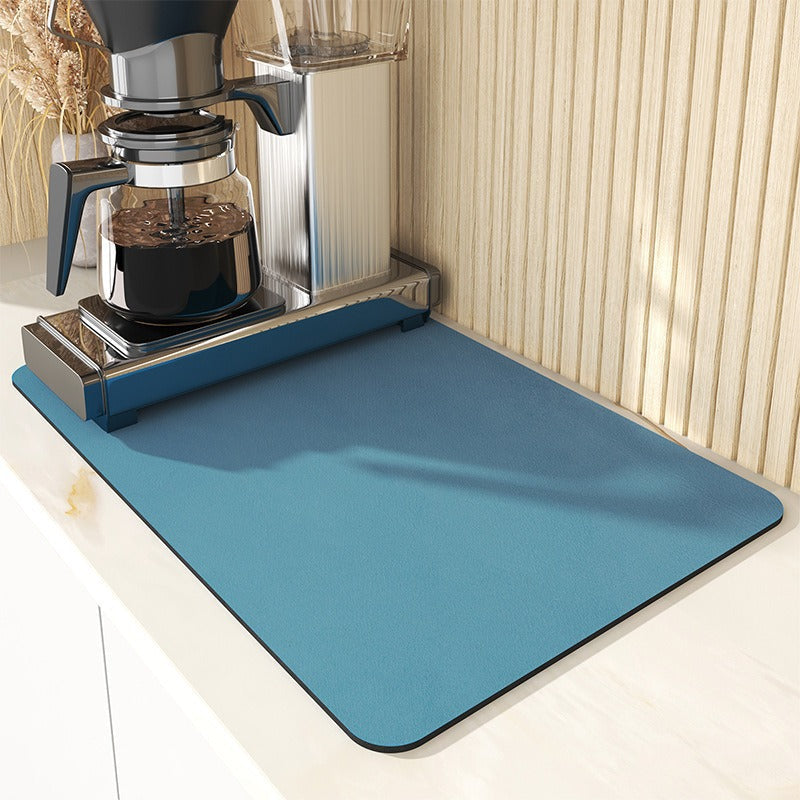 A Solid color kitchen drain pad New diatom mud desktop pool Wear-resistant suction pad Anti-scalding heat insulation pad