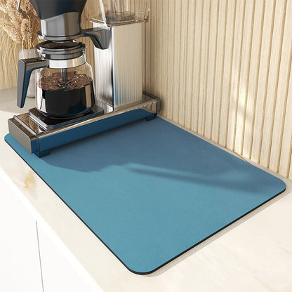 A Solid color kitchen drain pad New diatom mud desktop pool Wear-resistant suction pad Anti-scalding heat insulation pad