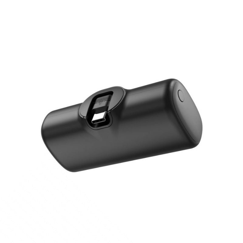 A capsule power bank 5000 mAh with its own cable portable mobile power supply