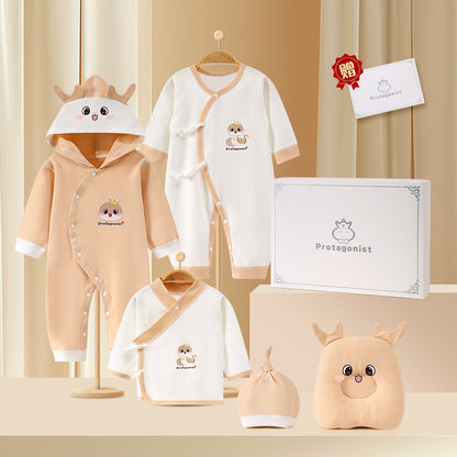 A13 Cross-border newborn high-end meeting gift Xinjiang long-staple cotton newborn full moon baby newborn pure cotton gift box - Mixbatch