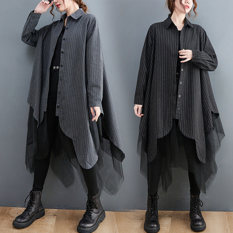 A long shirt jacket