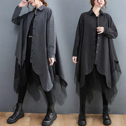 A long shirt jacket