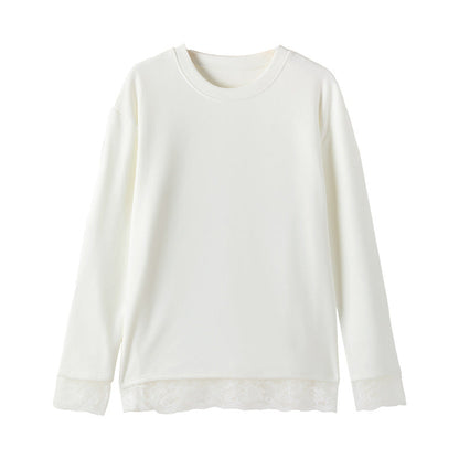 A lace long sleeve top