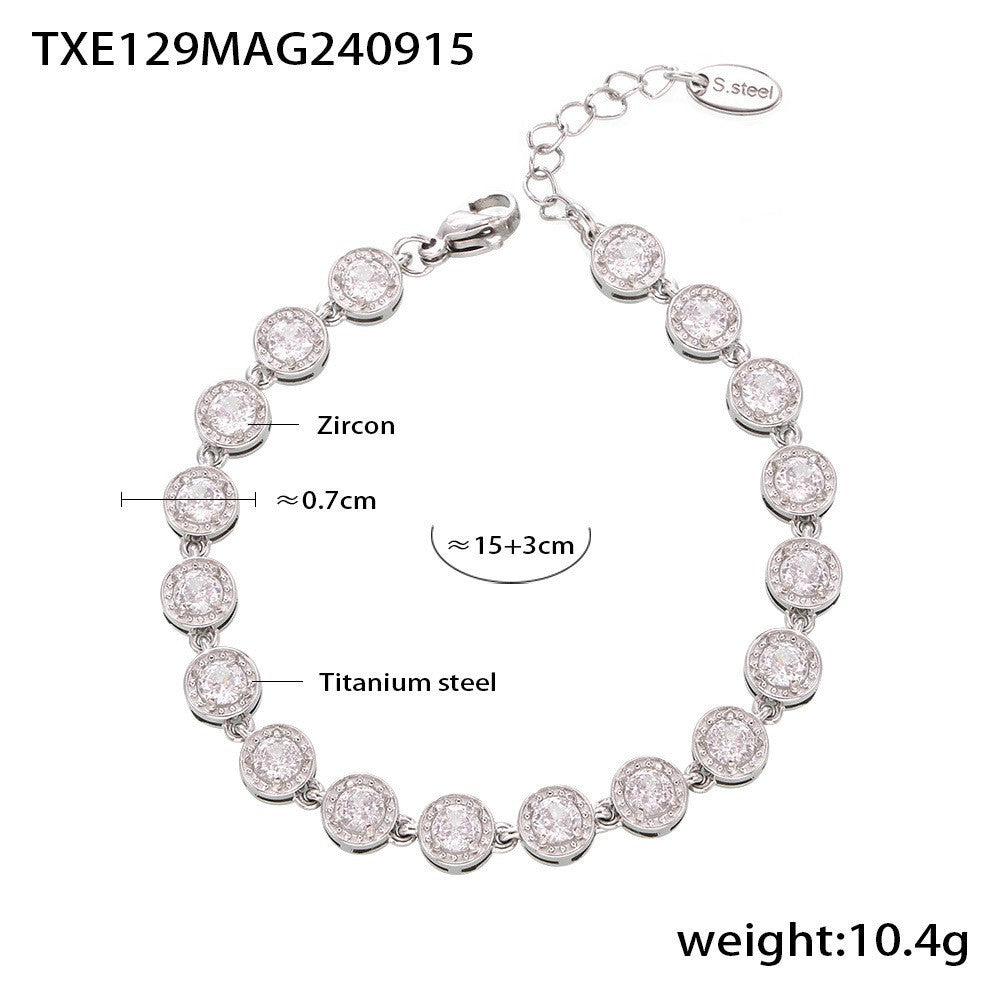 A necklace bracelet jewelry