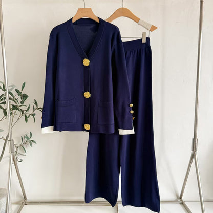 A knitted two-piece set