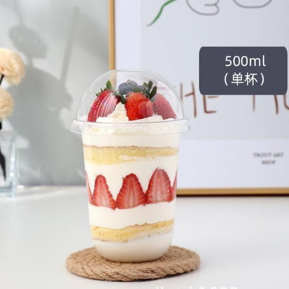 A Melaleuca Fruit Wood Bran Ice Cream Sundae Ice Cream Chubby Cup Mousse Cake Cup U-shaped Cup
