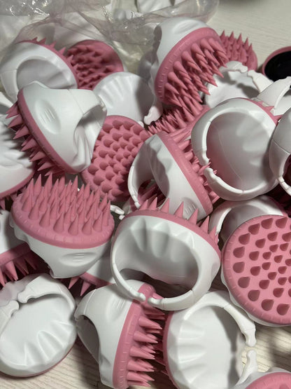 A shampoo brush massage brush