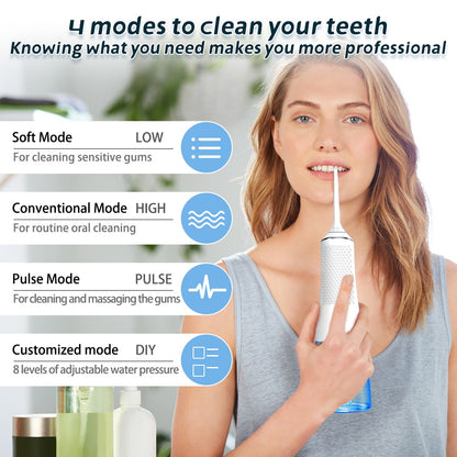 A Electric tooth flusher
