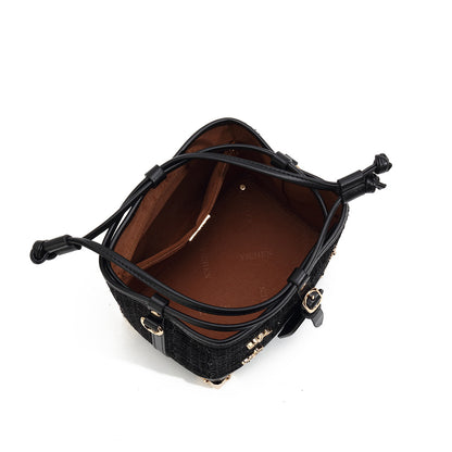 A New [In the Mood for Love] Light Luxury Trend Fashion High Quality Crossbody Bucket Bag 24093-1 Fashion Versatile