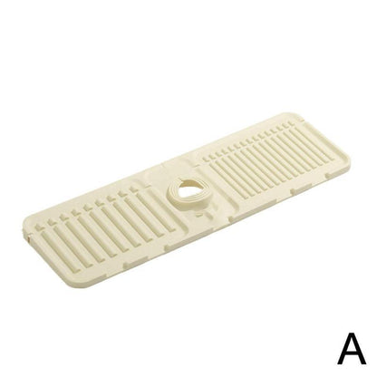 A faucet drain pad splash-proof silicone