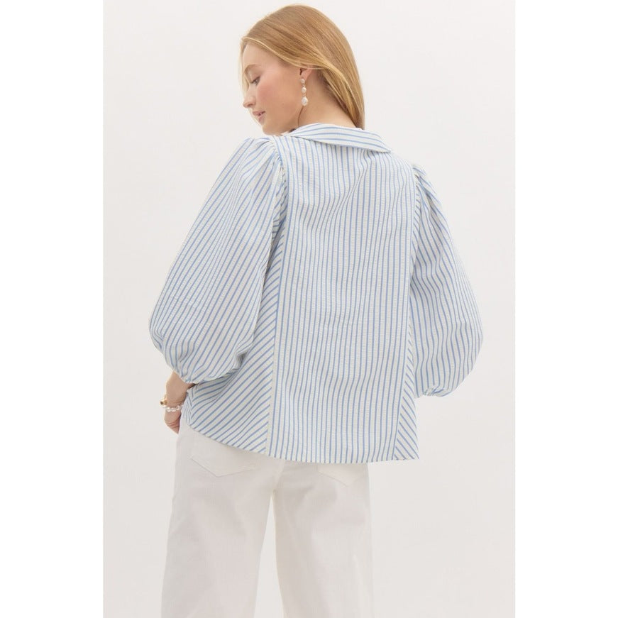 Europe and the United States cross-border 2025 Amazon independent station TK summer new products women's lapel bubble sleeves sweet doll shirt