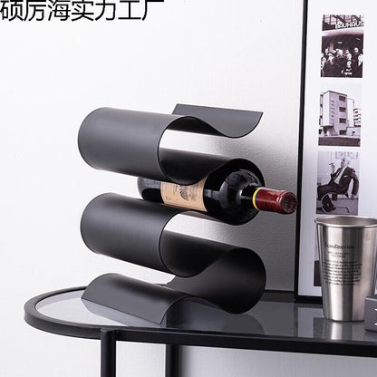A wine ornament wine rack