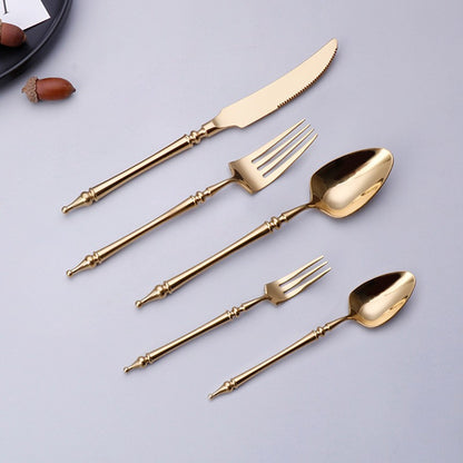 A stainless steel cutlery