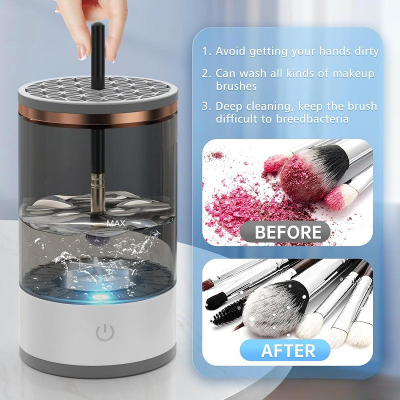 A makeup brush cleaner abs material