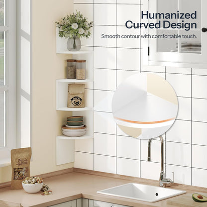 A Corner Shelf Corner Moisture-proof No Punching Wall Bedroom Wall Corner Bookshelf Kitchen Triangle Cabinet Storage Rack