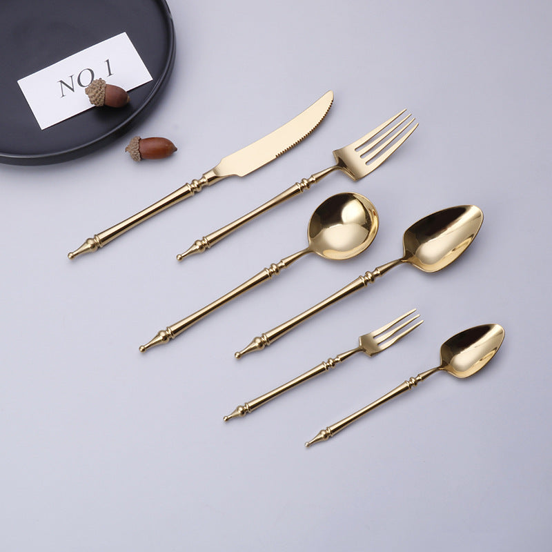 A stainless steel cutlery