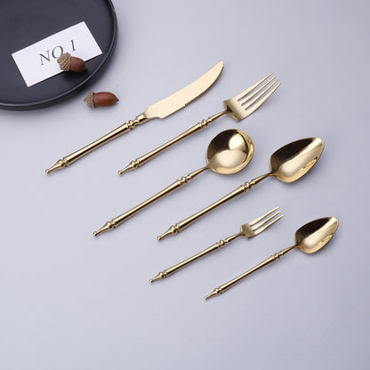 A stainless steel cutlery