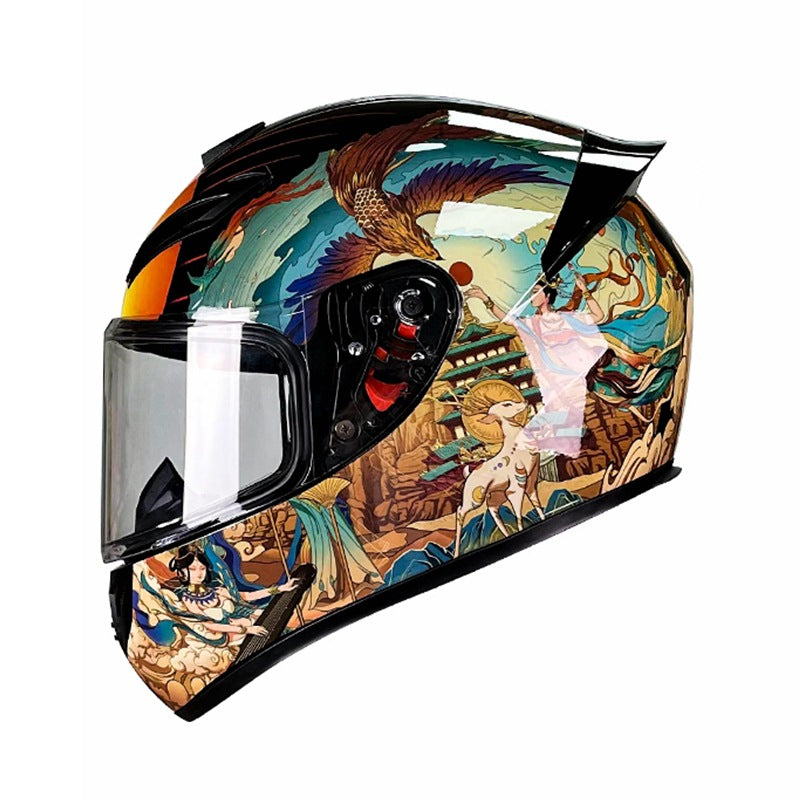 A locomotive helmet