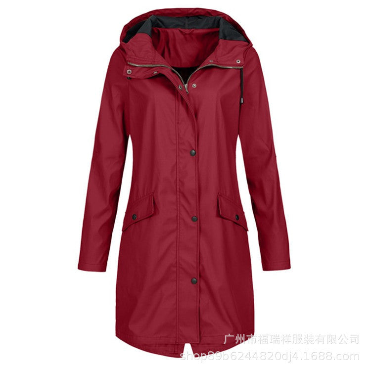 A hooded jacket