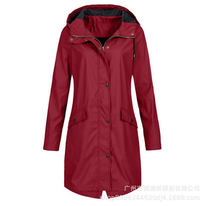 A hooded jacket
