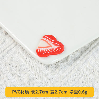 A Fake fruit slice Lemon slice Watermelon slice Fake cherry decoration photo Fruit props High imitation fruit slice model