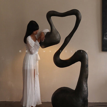 A creative floor lamp